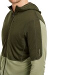 ICEBREAKER Mens Mer 200 Realfleece Descender LS Zip H, Dark Loden/Lichen/Cb velikost: L
