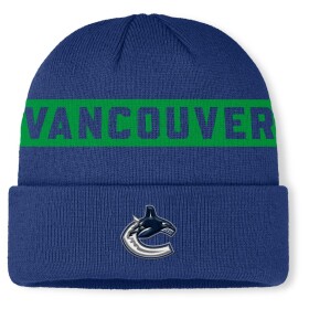 Fanatics Pánská zimní čepice Vancouver Canucks NHL Authentic Pro A/Cap Cuffed Beanie