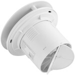 CERANO - Koupelnový axiální kulatý ventilátor - 12W, potrubí 100mm - bílá lesklá CER-978804