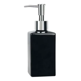 Spirella QUADRO dávkovač mýdla černý / keramika / 300 ml (7610583136626)