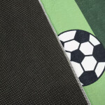 DumDekorace Dětský koberec FLANNEL - fotbalové hřiště Šířka: 80 cm | Délka: 150 cm