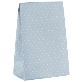 Ib Laursen Papírový sáček Daises 28,5 cm, modrá barva, papír