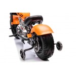 Mamido Dětská elektrická motorka Chopper Warrior 36V oranžová
