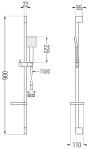 MEXEN/S - DS45 posuvný sprchový set, chrom 785454583-00