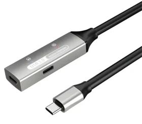 PremiumCord USB-C repeater 25m / Prodlužovací kabel / Male-Female / 5Gbps / Aluminium (8592220027230)