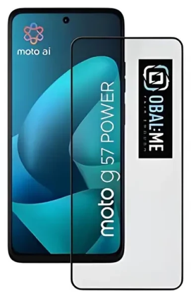 OBAL:ME 5D Tvrzené sklo pro Motorola G57 Power černá / Ochranné sklo (57983130199)