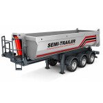 Mamido Sklápěcí návěs Huina 1509 pro RC kamion Scania 1501 1:18 s LED světly stříbrný