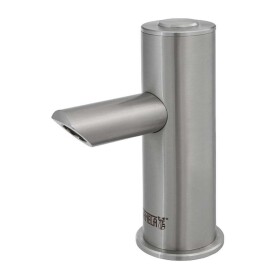 SANELA - Piezo baterie Nerezová umyvadlová baterie Piezo, 1 druh vody, bateriové napájení, antivandal SLU 91PB