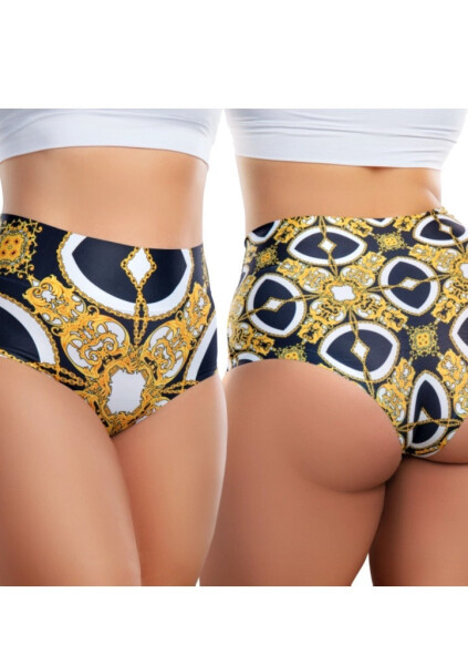 Dámské kalhotky Meméme BAROQUE VINTAGE Hi-briefs M černá