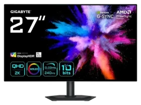 27" GIGABYTE GO27Q24G černá / Monitor / OLED / 2560x1440 / 240Hz / 0,03ms / 2x HDMI + DP + USB-C / VESA (GO27Q24G)