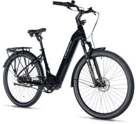 Městské elektrokolo Leader Fox TERTIUM 28", rám 16,5" (XS), model 2025-1, black - ZDARMA dopravné, odborná montáž, seřízení a dárkový poukaz na nákup příslušenství! (Záruka nejlepší ceny. Nakupujte u autorizovaného prodejce.)