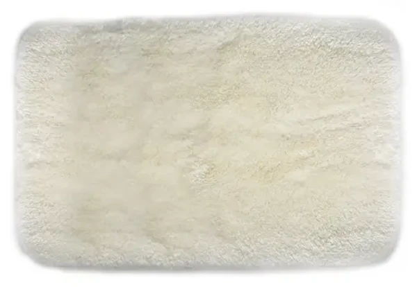 SPIRELLA Koupelnová předložka FINO bílá / Mikrovlákno / Vysoký vlas / Protiskluzová / 70 x 120 cm