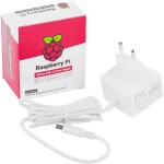 Raspberry Pi napájecí zdroj USB-C 5,1V 3A pro Raspberry Pi 4B, EU, bílý