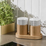 GEJST Mlýnek na sůl a pepř Sina Oak / Steel, přírodní barva, dřevo, kov