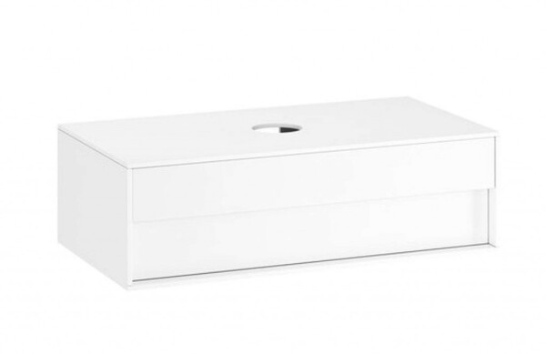 RAVAK - Step Umyvadlová skříňka SD, 100x54x31 cm, 1 zásuvka, bílá/bílá X000001429