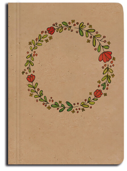 Notes tečkovaný A6 kraft Kruh