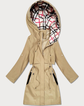 Dámská lehká parka s podšívkou Goodlookin sand (KK60407-2#) odstíny béžové XXL (44)