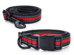 Bando reflexní vodítko pro psa | 125 cm Barva: Červená, Šířka vodítka: 1,5 cm