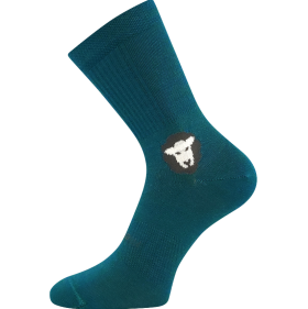Voxx an merino modro-zelená, 1 pár 43-46 EU