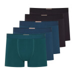 Pánské boxerky 5 pack 42705 Solid - HENDERSON vícebarevná M