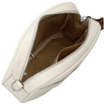 Stylová dámská koženková crossbody kabelka Erina, béžová