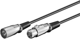 MicroConnect XLR kabel XLR (M) - XLR (F) 5m černá (XLRMF5)