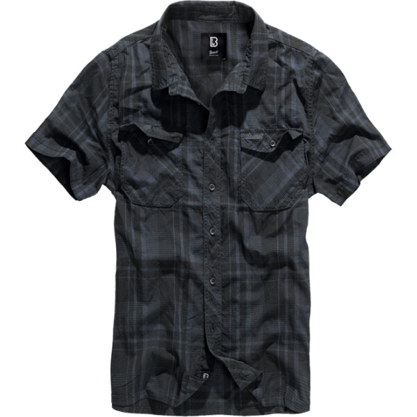 Brandit Košile Roadstar Shirt 1/2 černá | modrá S