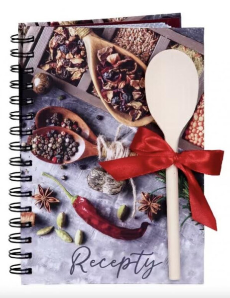 Kniha na recepty vařečkou A5 spirála Spice