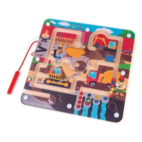 Bigjigs Toys Magnetické bludiště - Staveniště
