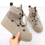 Dámské sněhule na platformě WOL280B Béžová - Potocki béžová 38