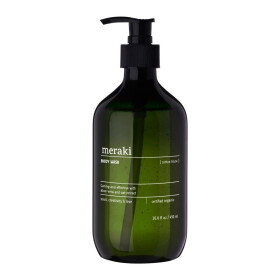 Meraki Organický sprchový gel Cotton Haze 490 ml, zelená barva, plast