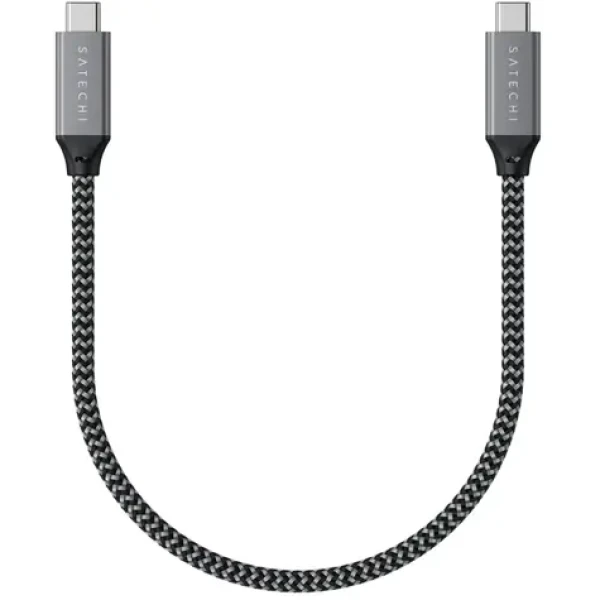 Satechi kabel USB-C 0.25m šedá / 100W (ST-U4C25M)