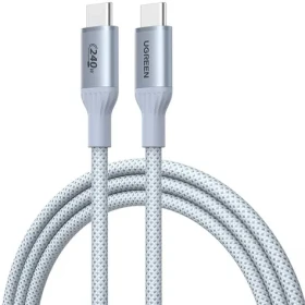 Ugreen L534 stříbrná / Kabel USB-C / PD 240W / 480 Mbps / 1m (75731)