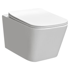 KERRA - Miska WC závěsná Tinos se sedátkem (bílé lesklé) 5907548115232
