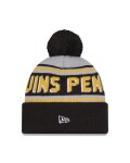 New Era Pánská zimní čepice Pittsburgh Penguins NHL Pom Wordmark