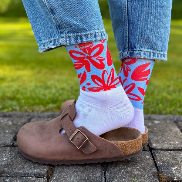 Ponožky Eleven Cuba Fiesta Red Velikost: XL (45-47)