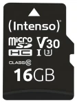 Intenso microSDHC Professional 16GB / Paměťová karta / UHS-I (U1) / Class 10 / 90 MB/s / vč. SD adaptéru (3433470)