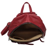 Trendy dámský koženkový kabelko-batoh Olefir, vínový