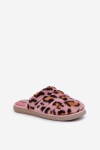 Dámské Kožené Pantofle Leopard Inblu EK000008 Růžové 39