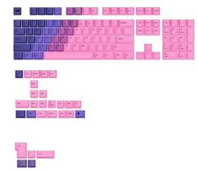 Glorious vyměnitelné klávesy GPBT Gradient (ANSI US) - Nebula / PBT / 131 ks / ANSI US layout / Cherry MX(+) (GLO-KB-ACC-KC-GPBT-GR-NEB-US)