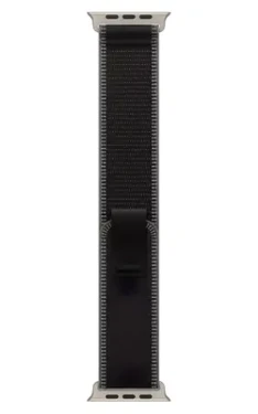 Rozbaleno - Apple Watch 49mm černá uhlová Trail Loop M/L / Trailový tah pro Apple Watch / přírodní titan / 145-220mm / rozbaleno (MFT94ZM/A.rozbaleno)