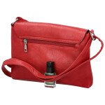 Trendy dámská koženková crossbody kabelka Derika, červená