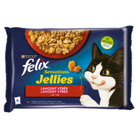 Felix Sensations Jellies masový výběr v želé 4 x 85 g