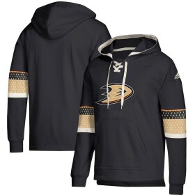 Pánská Mikina Anaheim Ducks Adidas Jersey Lace-Up Pullover Hoodie Velikost: