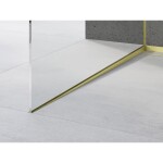 MEXEN - Line-B spádová lišta pro sklo 120 cm levá, zlato szczotka 185504120L