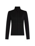 ICEBREAKER Wmns Merino 400 RealFleece Descender LS Zip, Black velikost: S