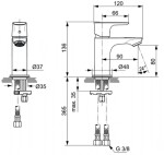 IDEAL STANDARD - Connect Air Umyvadlová baterie Piccolo Slim, chrom A7018AA