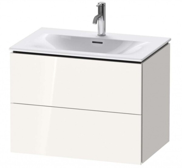 DURAVIT - L-Cube Umyvadlová skříňka 55x72x48 cm, 2 zásuvky, lesklá bílá LC630602222