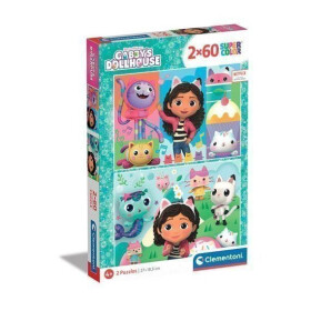Puzzle Gábinin kouzelný domek 2x60 dílků - Clementoni