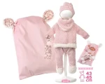 Llorens M738-60 obleček pro panenku miminko NEW BORN velikosti 40-42 cm s doplňky